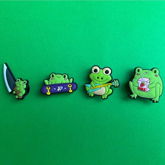 Frog Crocs Charm - Meme Shoe Charms - Gift Shoe Charms - Cute Shoe Charms - Picture 4 of 6